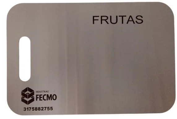 TABLA EN ACERO (FRUTA)